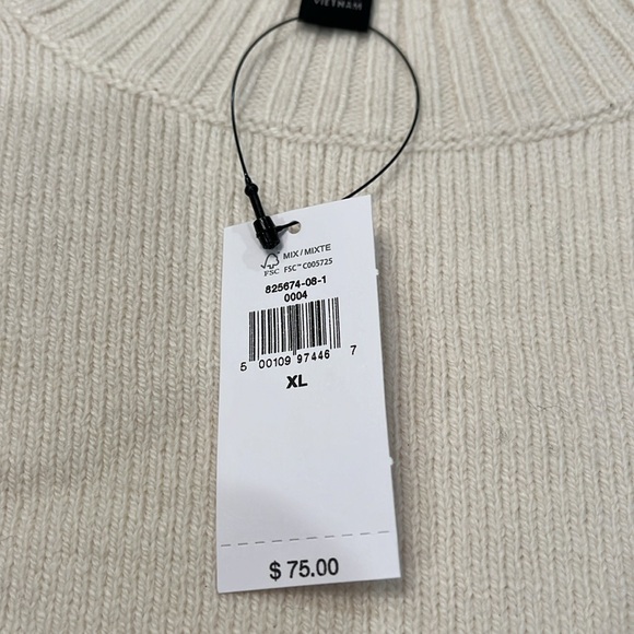 Banana Republic TRANSITION CREAM COVETED SWEATER/NWT/XL - Picture 6 of 13